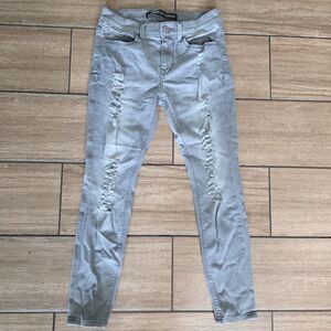 Express women's distressed stretch skinny jeans Midrise Legging 4s